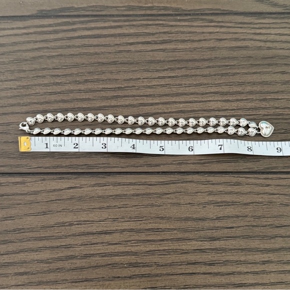 Tiffany & Co. Silver Heart Charm Necklace - Picture 10 of 11